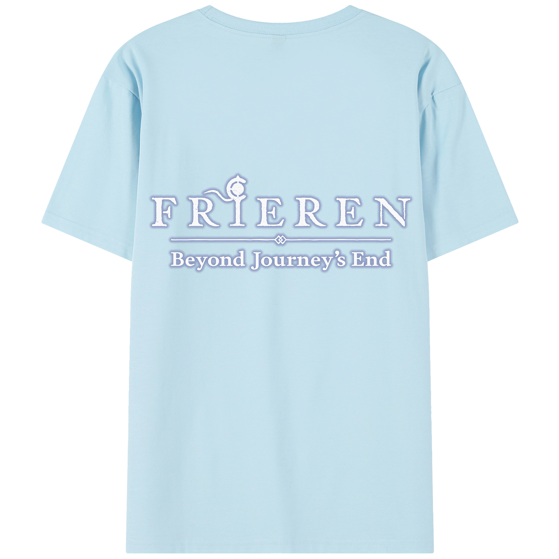 （画像用） 葬送のフリーレン Frieren 綿100％半袖Tシャツ（背面プリント）